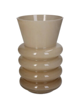 Vaas Beige Glas Rondingen